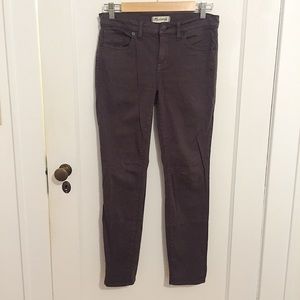 Madewell Charcoal Gray Skinny Pants.